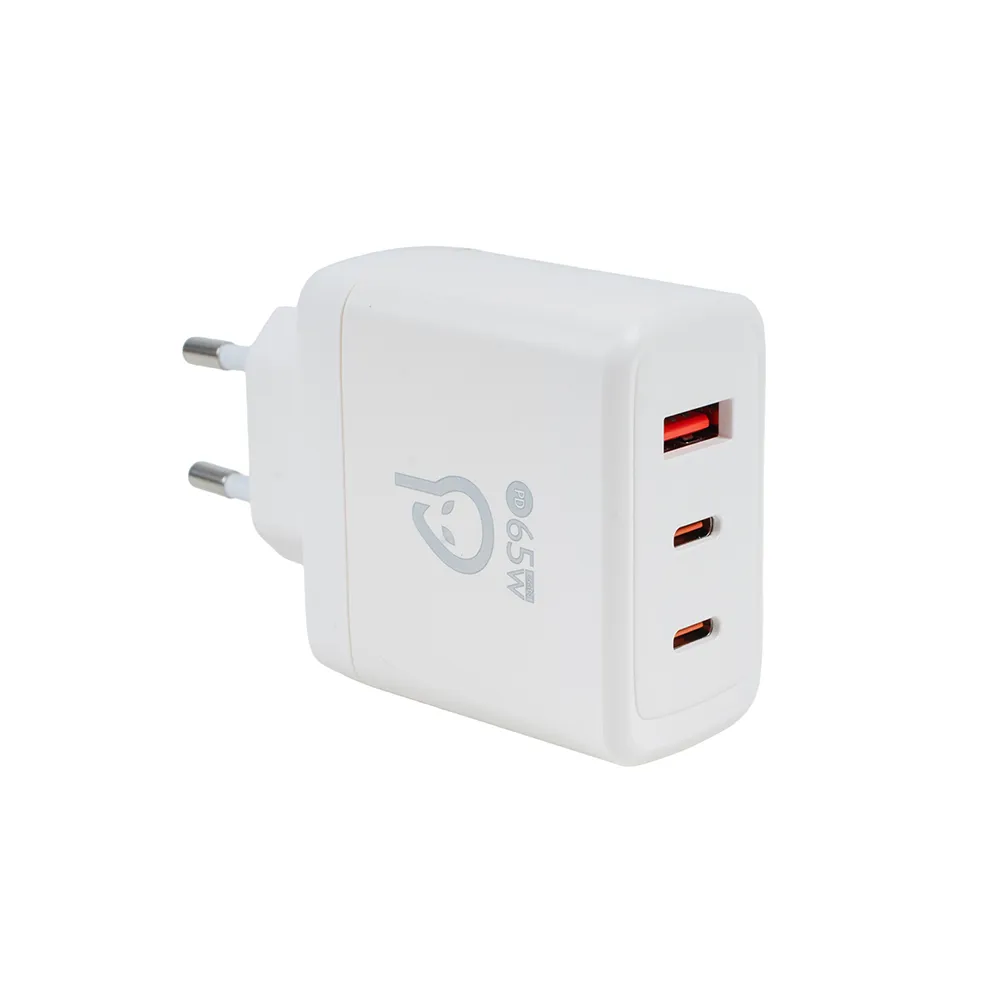 Alimentator retea SPACER GaN cu 3 porturi USB negru