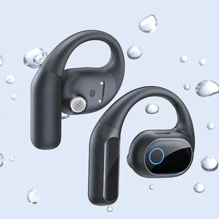 Căști Baseus Bowie Eli 2i Fit open-ear wireless negru cu microfon