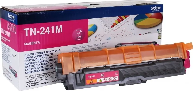 Toner original Brother TN241M magenta pentru imprimante HL și DCP