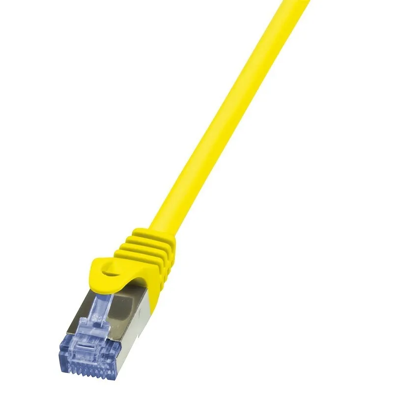 Cablu Patch Cord S/FTP Logilink Cat6a 1 metru galben dublu ecranat