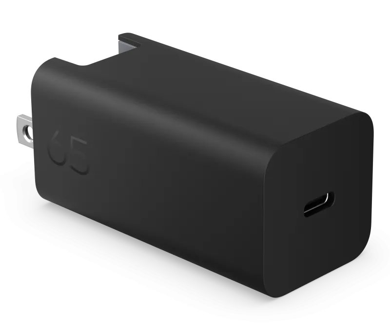 Încărcător HP 65W USB-C Gallium Nitride alb compact