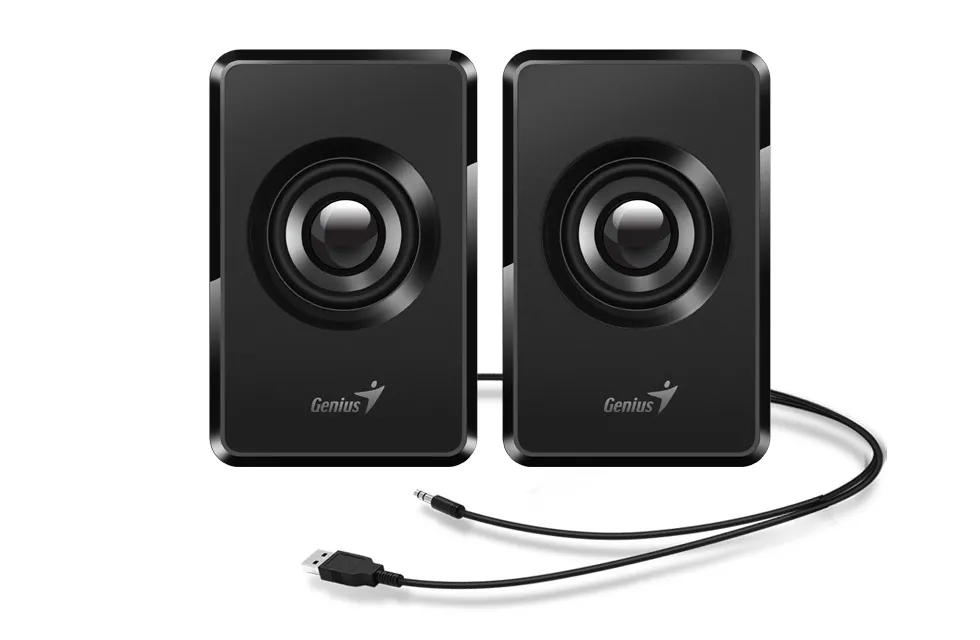 Boxe Genius 2.0 negre cu alimentare USB pentru calculator