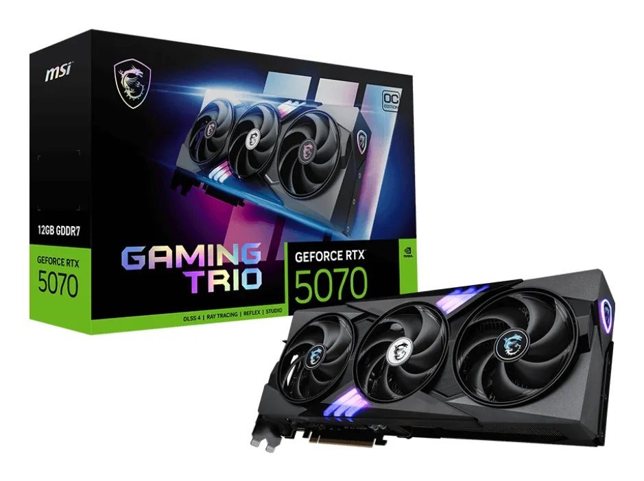 Placa video MSI GeForce RTX 5070 12GB Gaming Trio OC negru