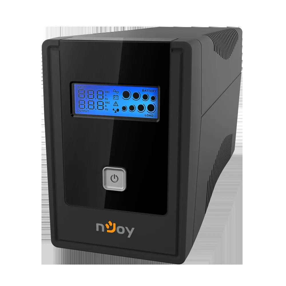 UPS Njoy Cadu 850 cu display LCD și 2 prize Schuko
