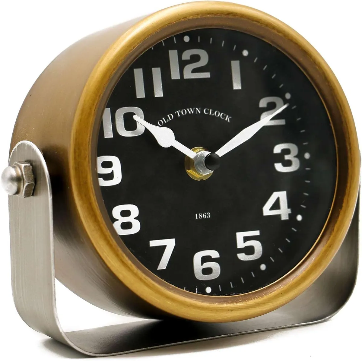 Ceas de perete vintage analog cu mecanism silent non-ticking