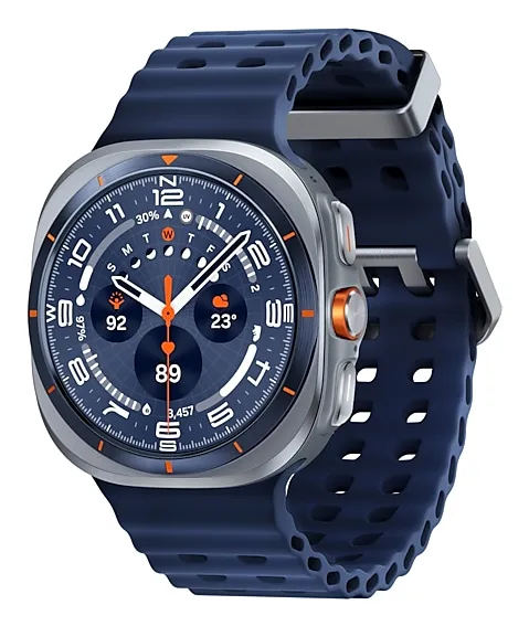 Smartwatch Galaxy Watch Ultra 2025 albastru cu ecran AMOLED și monitorizare sănătății