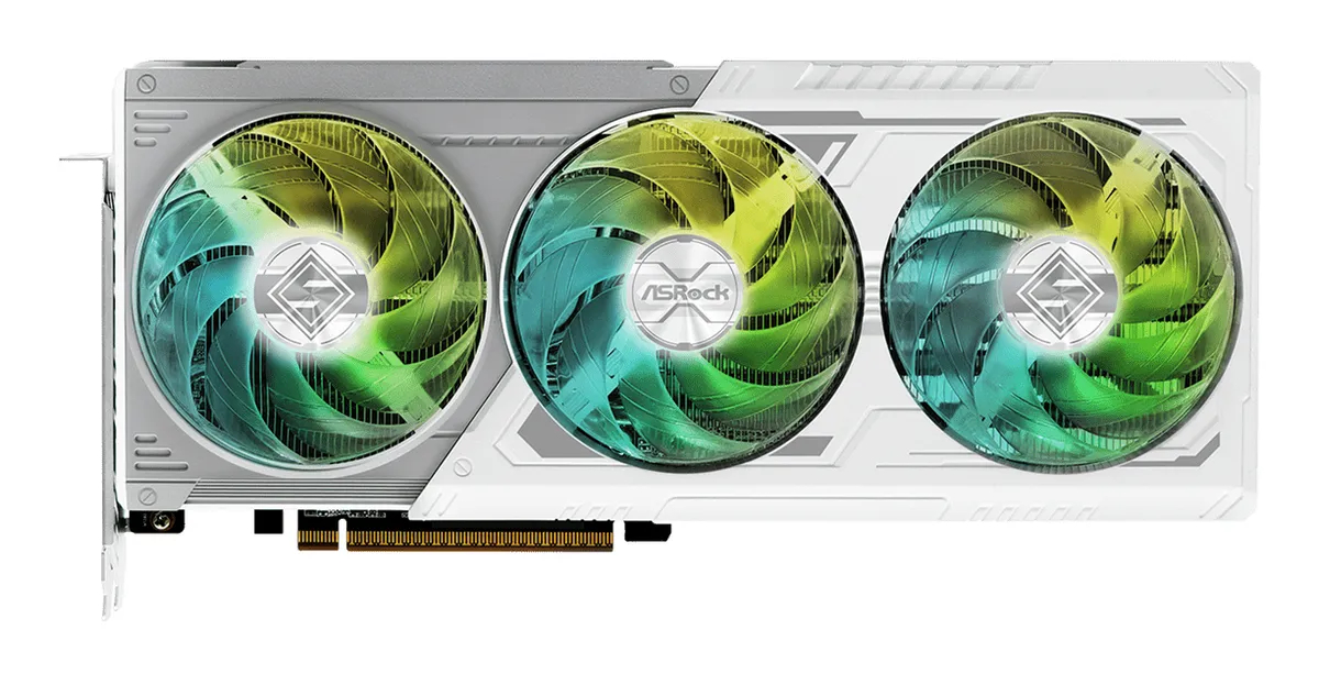 Placa video ASROCK RX9070XT 16GB GDDR6 front view