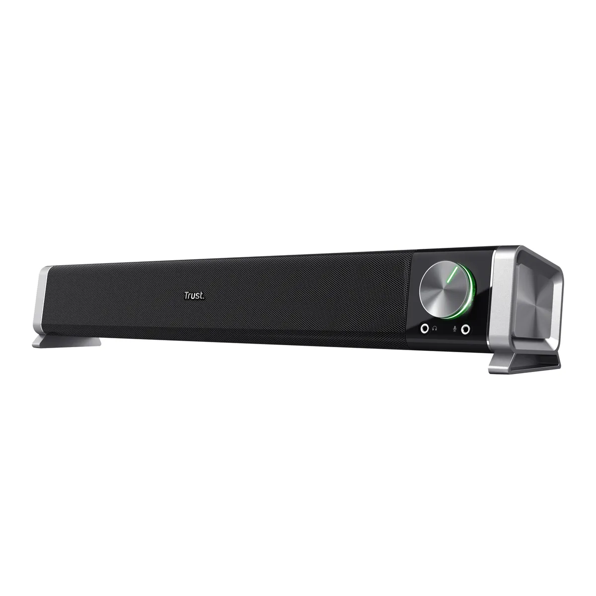 Boxă Soundbar Trust Asto 12W neagră, compactă pentru birou