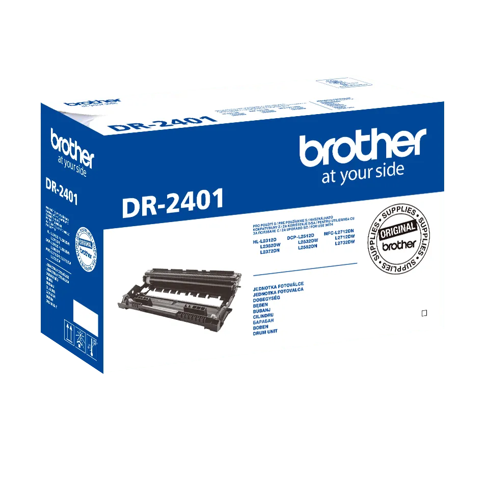 Unitate tambur original Brother DR2401 negru pentru imprimante DCP și HL