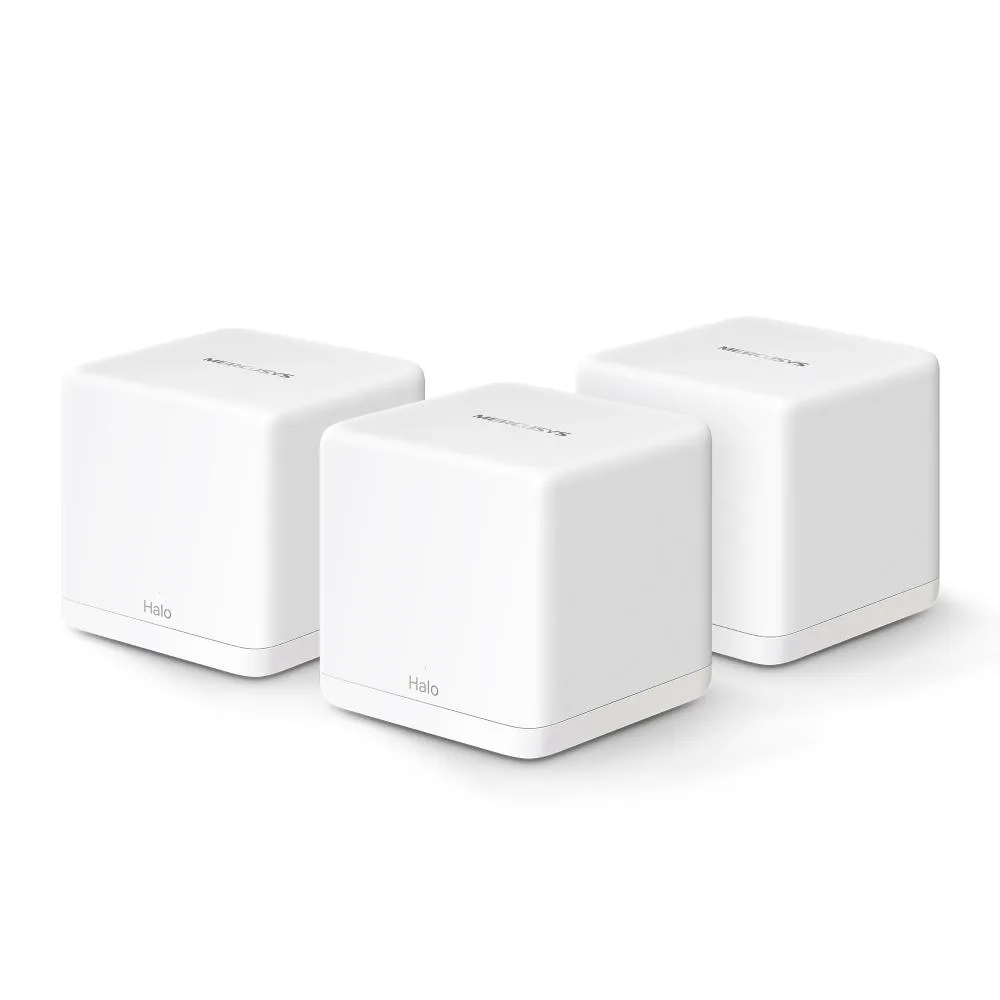 Sistem mesh WiFi 6 Mercusys HALO H60X 3-pack acoperire casa