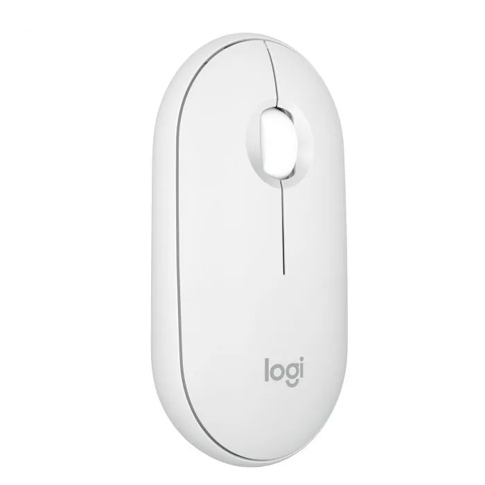 Logitech Pebble Mouse 2 M350s alb Bluetooth