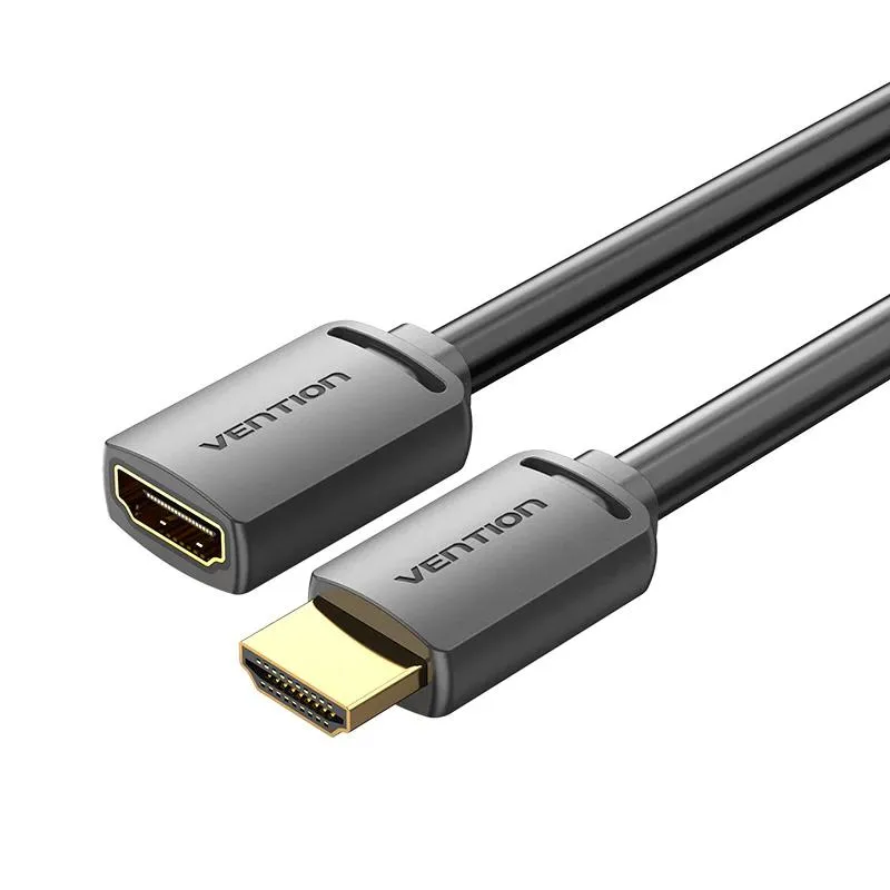 Cablu HDMI prelungitor Vention 0.5m negru 4K 60Hz