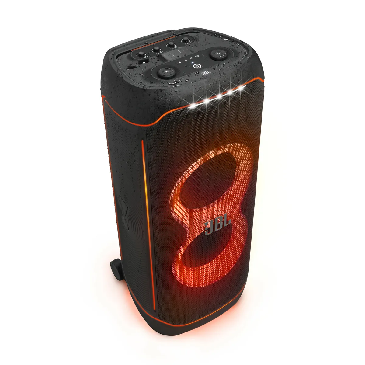 Boxa portabila JBL Sistem audio Partybox Ultimate 1100W, Original Pro Sound, Dolby Atmos, Wi-Fi, Bluetooth, Airplay, Chromecast, IPx4, PartyPad, Negru (timbru verde 4lei)