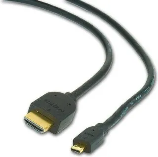 Cablu HDMI Micro-HDMI 1.8m Gembird cu conectori auriți negru