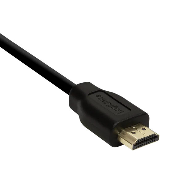 Cablu HDMI Logilink 0.2m negru cu conectori auriți dublu ecranaj