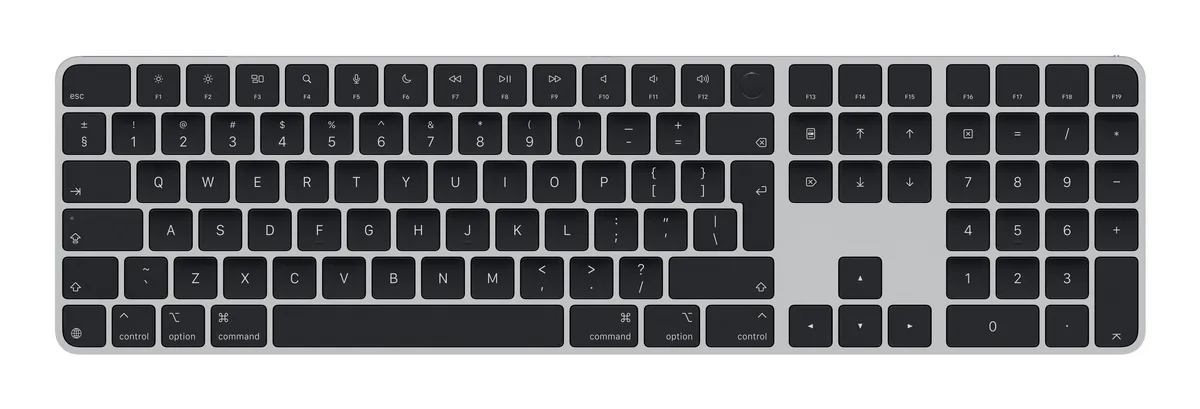 Tastatura Magic Keyboard Apple neagră cu Touch ID și bloc numeric