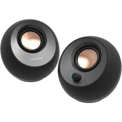 Boxă Bluetooth stereo Creative Pebble v3 negru cu port USB-C