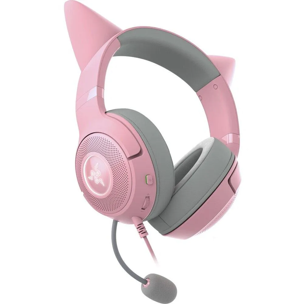 Căști Razer Kraken Kitty V2 negre cu iluminare RGB