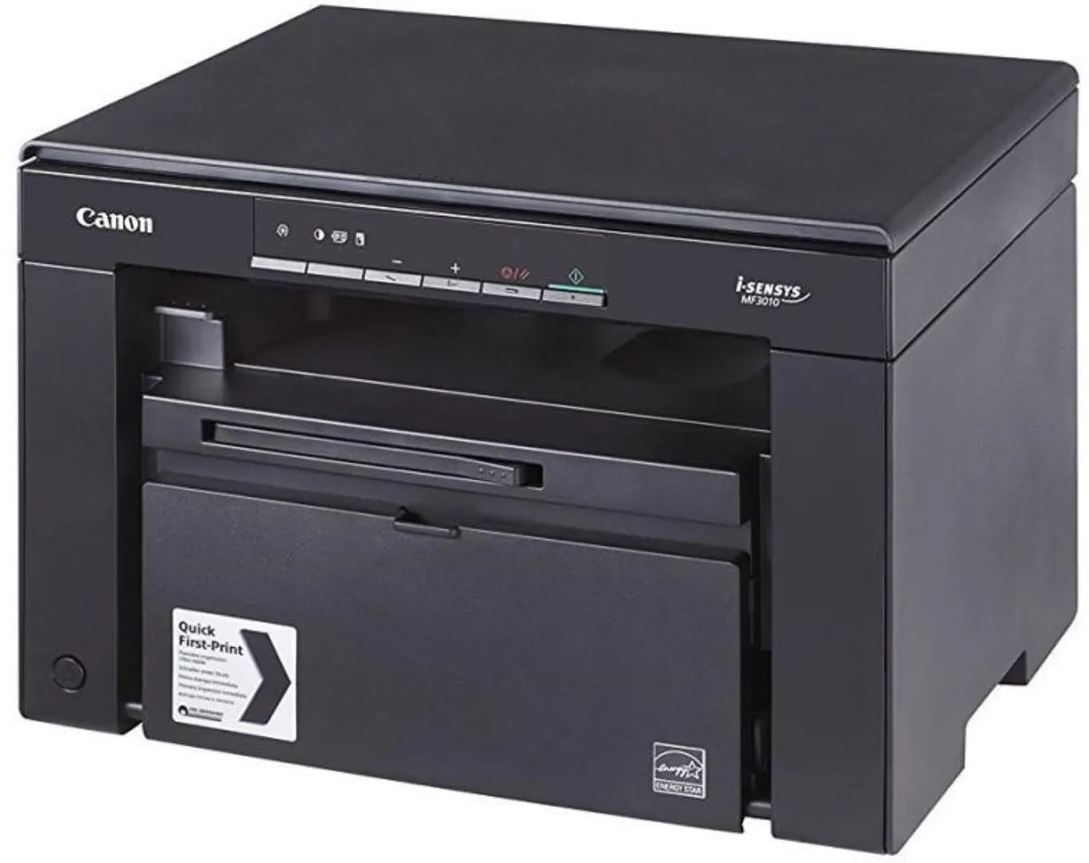 Multifuncțional laser monocrom Canon MF3010 negru cu 2 cartușe incluse