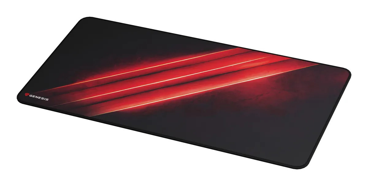 Mousepad Genesis Carbon 500 Maxi Flash negru cu suprafață texturată