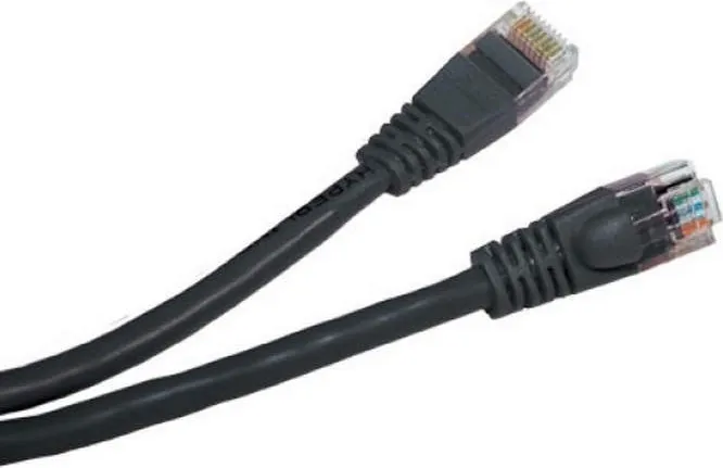 Cablu Patch Cord UTP Cat5e Gembird negru 1 metru
