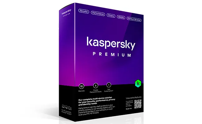 Kaspersky Premium licență 3 dispozitive 2 ani protecție cibernetică