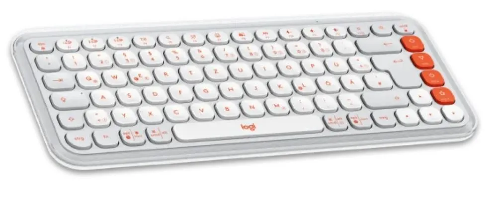 Logitech POP Icon Combo set tastatură și maus wireless alb crem