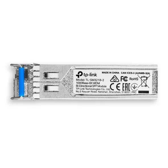 Modul SFP TP-Link SM321B-2 cu conector LC pentru rețele fibră optică