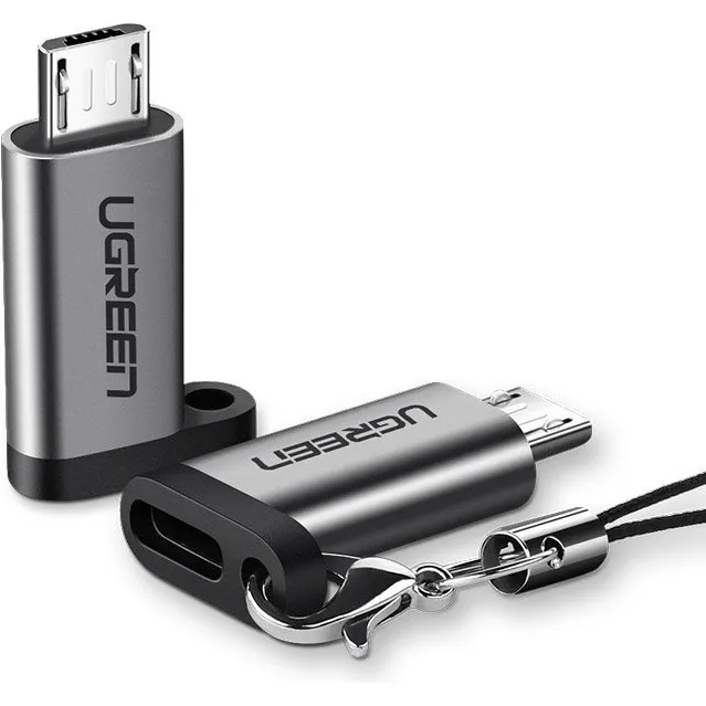 ADAPTOR Ugreen, "US282", USB Type-C(M) la micro USB(T), gri "50590" (timbru verde 0.08 lei) - 6957303855902