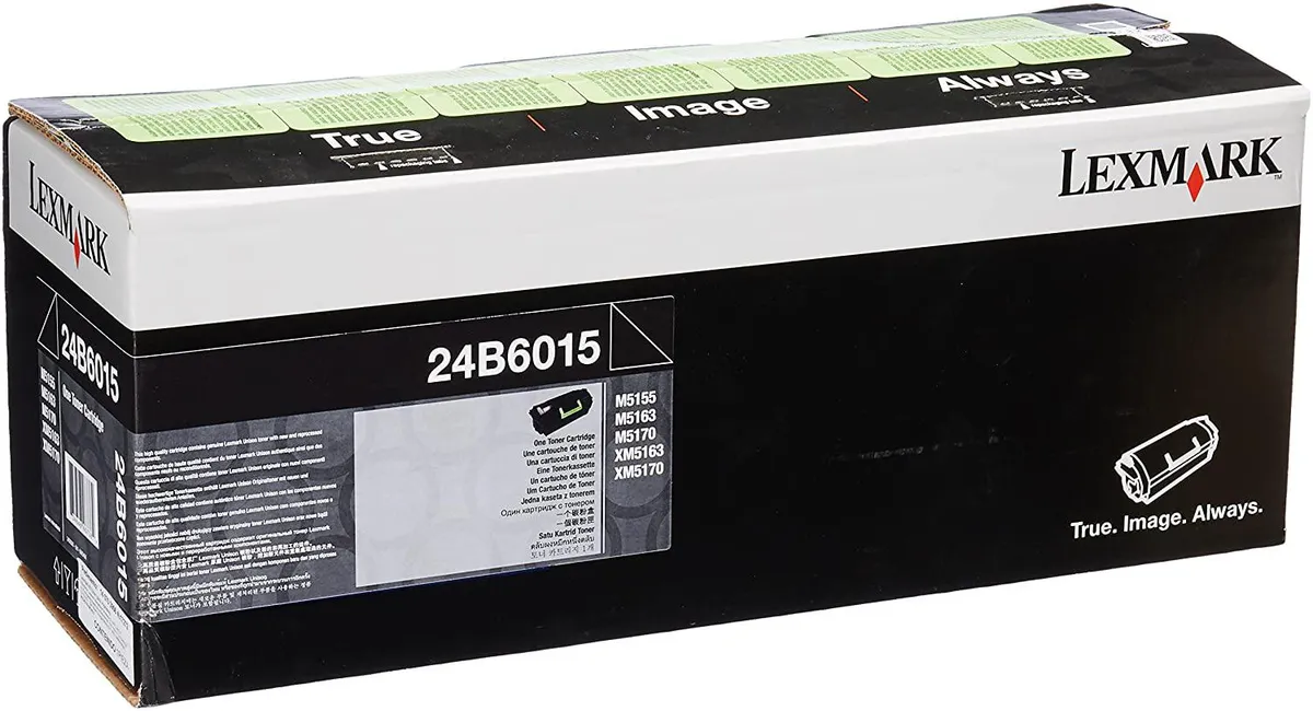 Toner original Lexmark 24B6015 negru pentru imprimante M5155 M5163