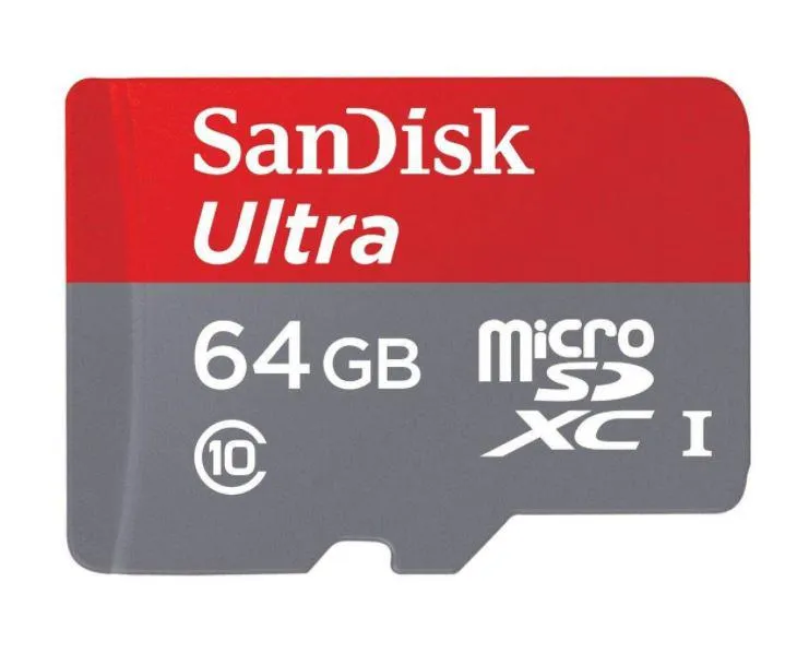 Card MicroSD SanDisk 64GB clasa 10 cu adaptor SD