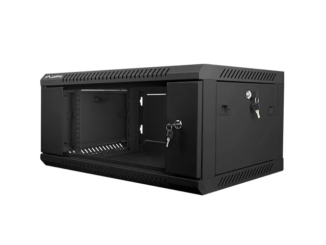 Dulap rack de perete 19 inchi 4U negru Lanberg pentru echipamente rețea