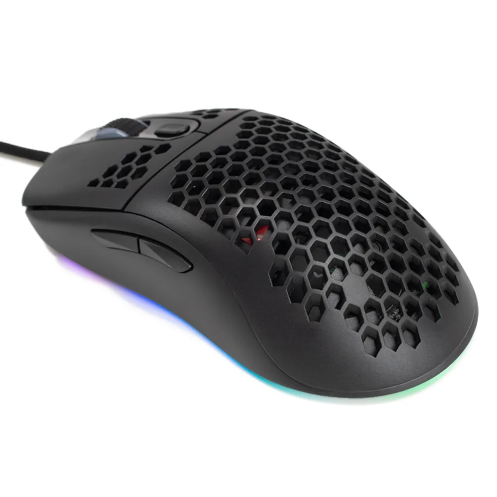 Mouse gaming Spacer cu fir și iluminare RGB