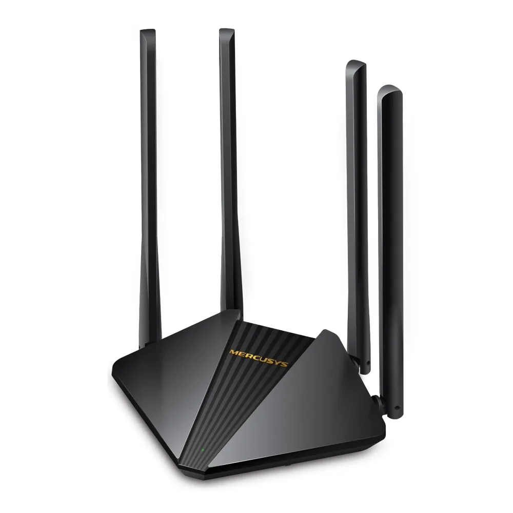 Router wireless Mercusys AC1200 cu 4 antene externe și porturi Gigabit