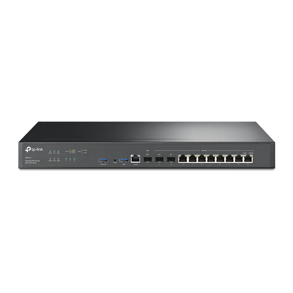 Router TP-Link ER8411 cu porturi 10GE SFP+ și Gigabit