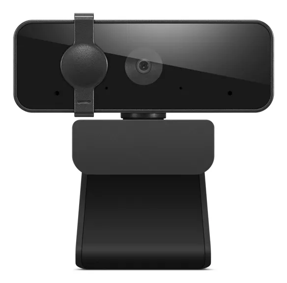 Webcam Lenovo 310 FHD neagră cu microfon integrat pentru PC
