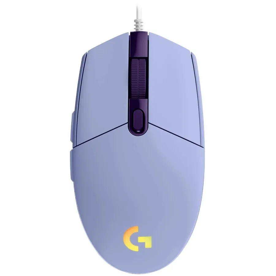 Mouse gaming Logitech G102 LightSync violet cu iluminare RGB
