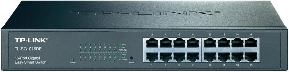 Switch TP-Link 16 porturi Gigabit TL-SG1016DE cu carcasă metalică