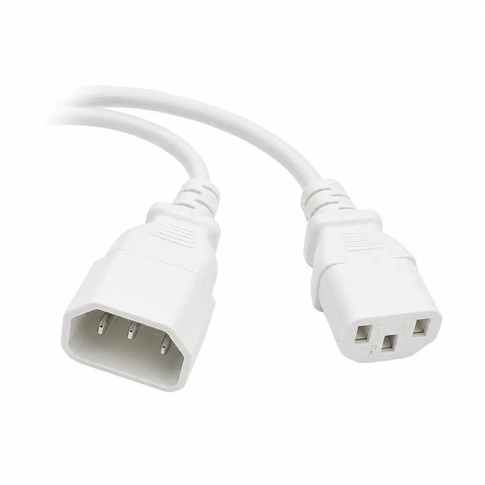 Cablu alimentare prelungitor Spacer negru 1.8m cu conectori C14-C13