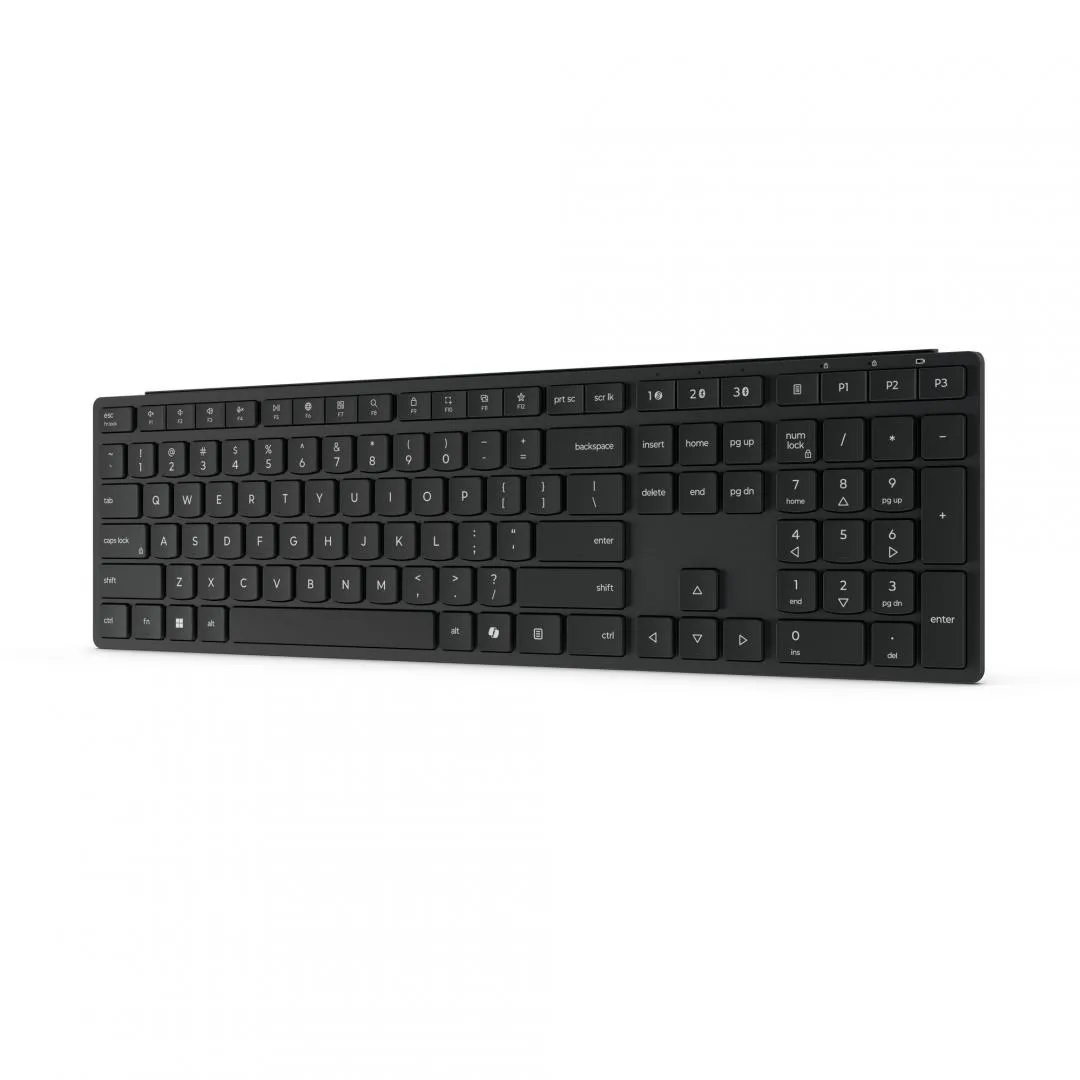 Tastatură wireless Lenovo neagră cu receptor USB