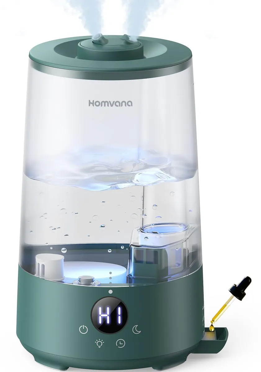 Umidificator aer 3.6L Cool Mist cu distribuție 360° și lumină noapte 7 culori