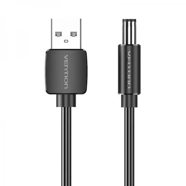 Cablu alimentare negru Vention USB la DC 5.5mm 1 metru