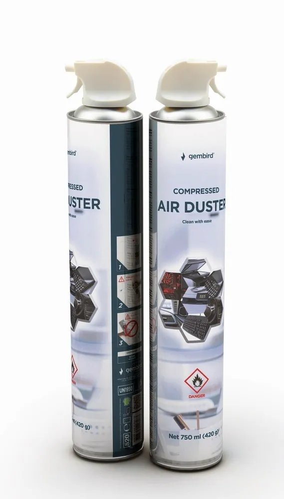 Spray curățare aer comprimat Gembird 750ml negru