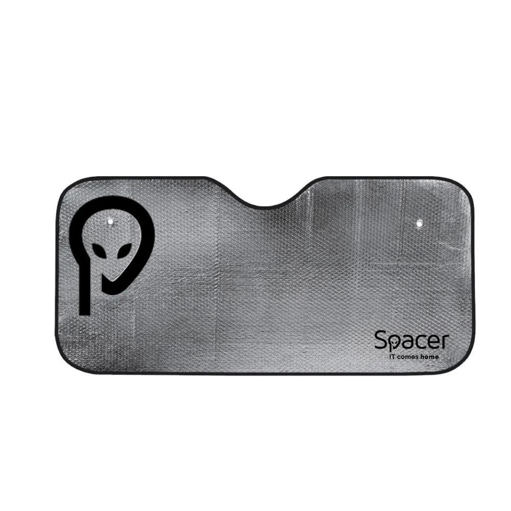 Parasolar auto dublu cu folie aluminiu pentru parbriz, 150x80 cm