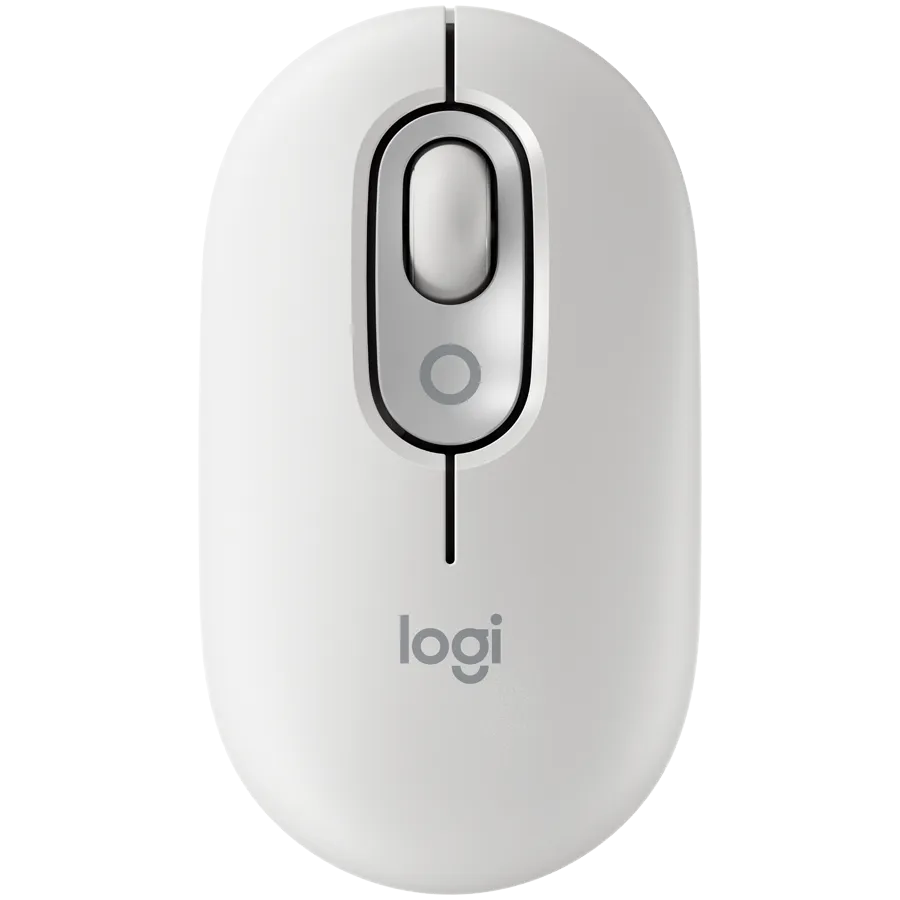 Logitech POP Mouse wireless alb crem cu butoane emoji