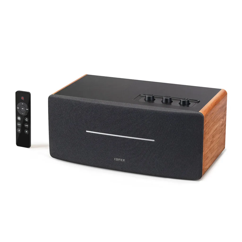 Boxe desktop Edifier D12-BR culoare maro cu conectare Bluetooth