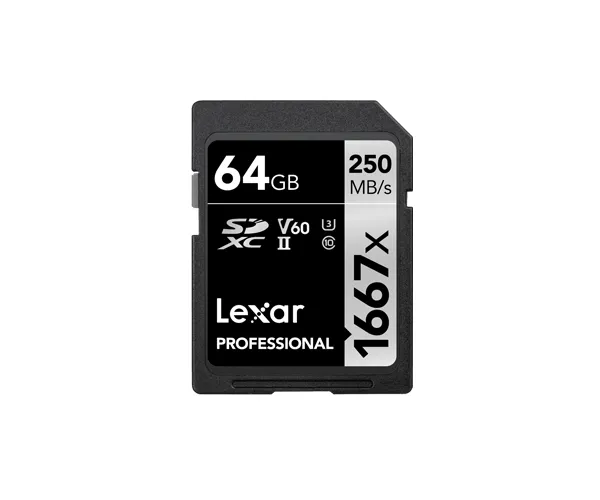 Card de memorie Lexar 64GB pentru fotografii și video