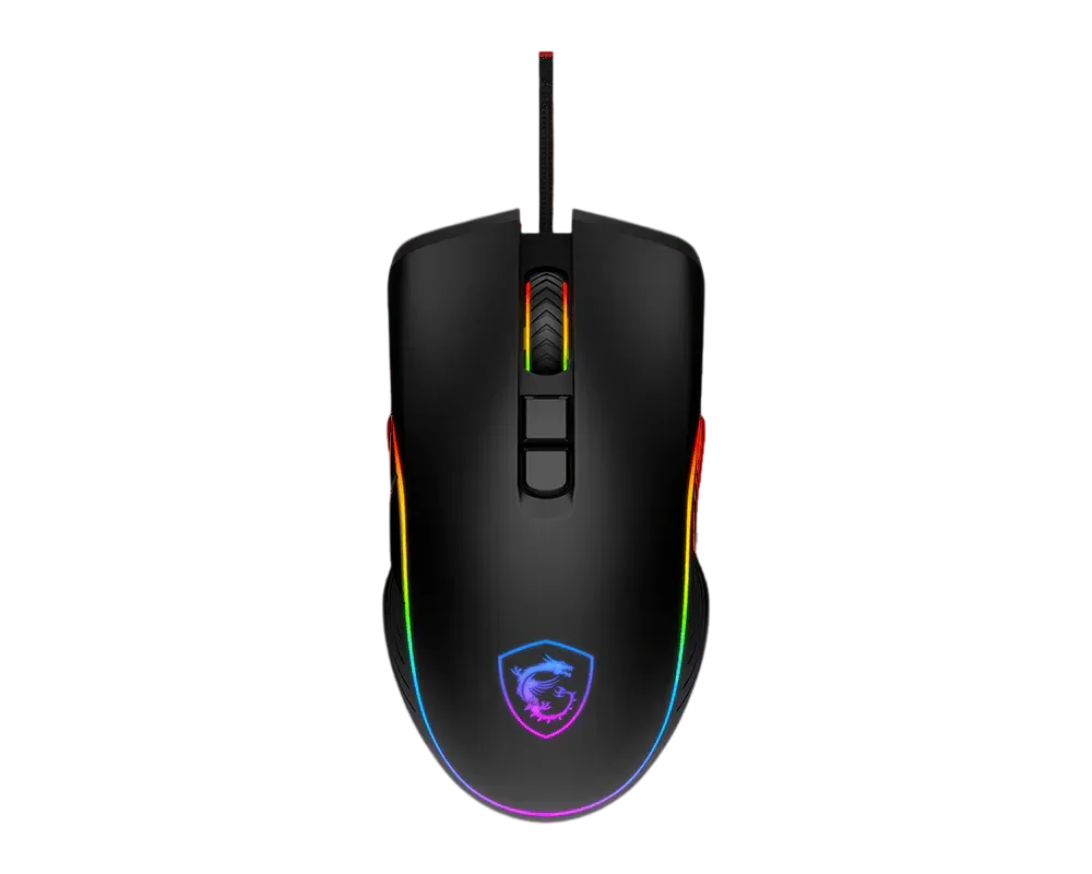Mouse gaming MSI FORGE GM300 negru cu iluminare RGB