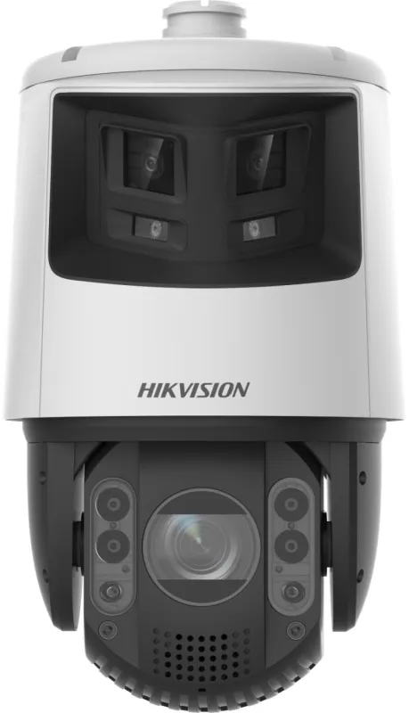Cameră IP PTZ Hikvision TandemVu 6MP+4MP cu zoom 32X pentru supraveghere profesională