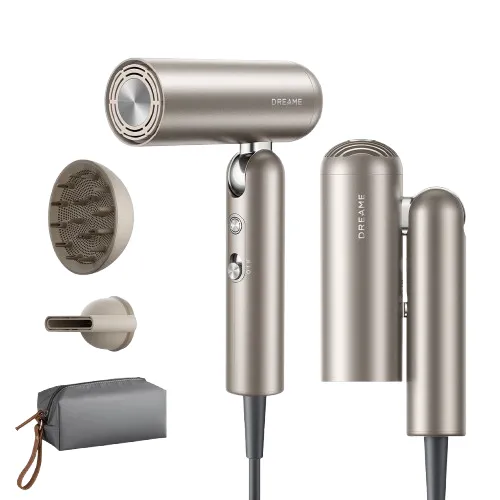Uscător de păr Dreame Pocket Pro AHD51 cu tehnologie titanium auriu